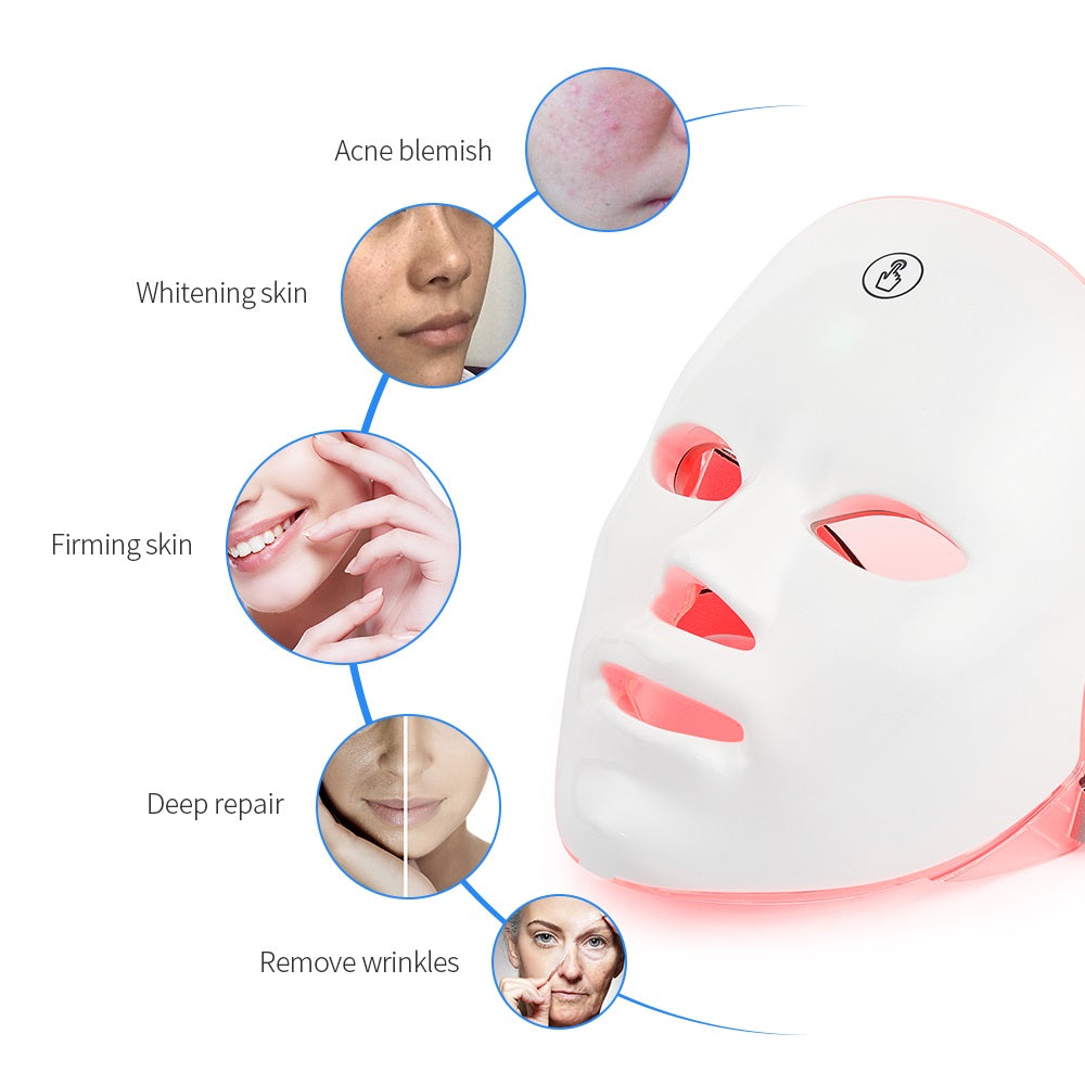 MASCARILLA FACIAL DE BELLEZA LED